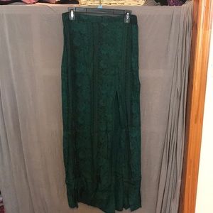 Billabong open front slit maxi skirt